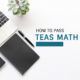 How To Pass TEAS Math