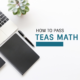 How To Pass TEAS Math in 2024